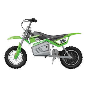 Razor MX400 Dirt Rocket 24V Electric Toy Motocross Dirt Bike, Green (2 Pack) - TRAPSKI