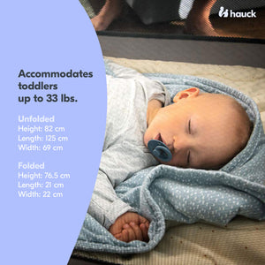 hauck Sleep N Play Go Plus Foldable Travel Bed and Playpen with Mattress, Beige