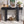 TREXM Rustic Minimalist Console Table with Hidden Drawer, Side Power Outlet