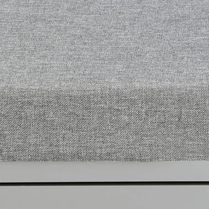 Sturdis Modern Shoe Storage Bench w/ Adjustable Shelves & Cushioned Seat, Gray