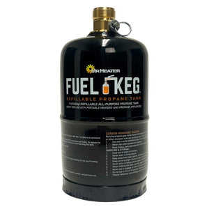 Mr. Heater Fuel Kegs 16 Ounce Refillable All Purpose Propane Cylinder, Black - TRAPSKI