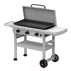 Loco Cookers 3-Burner Classic SmartTemp Outdoor Flat Top Propane Gas Grill, 36" - TRAPSKI