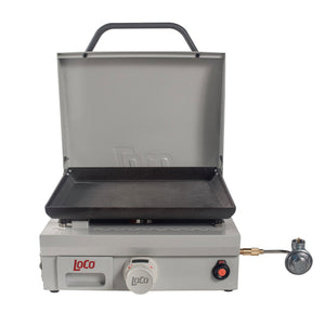 Loco Cookers 1 Burner Portable Tabletop Digital Propane SmartTemp 16" Flat Top - TRAPSKI