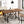 Counter Height Dining Rectangular Kitchen Table For 6 - Brown / Black