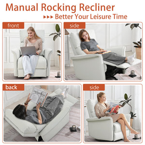 Manual Rocker Recliner Chair for Adults