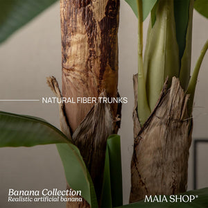Maia Shop Artificial Banana Tree 5 Feet Tall Tropical Home Decoration, 60 Inches