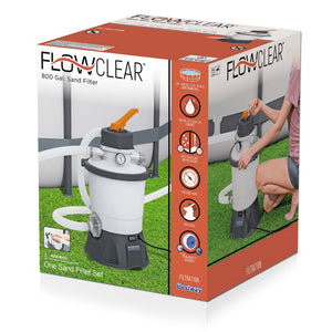 US Silica Mystic II Filter Sand & Bestway Filter Pump for Above Ground Pools - TRAPSKI