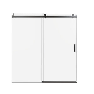Frameless Sliding Shower Door With Soft- Close, 3 / 8" Tempered Glass