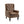 Modern Coffee Wood Frame Armchair with Microsuede Upholstery