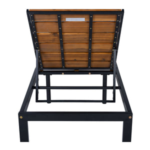 Outdoor Chaise With Adjustable Backrest