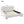 Queen Size Low Profile Upholstered Bed - White