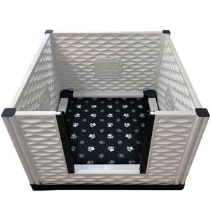EZwhelp EZclassic 38" x 38" Puppy Dog Whelping Box Playpen with Rails & Liner