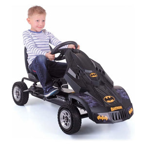 hauck Bat Mobile Pedal Go Kart Superhero Ride On Batman Vehicle for Kids, Black