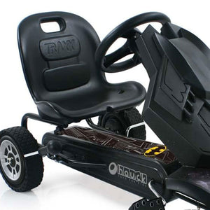 hauck Bat Mobile Pedal Go Kart Superhero Ride On Batman Vehicle for Kids, Black