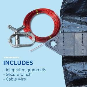 Swimline 15' Round Above Ground Swimming Pool Leaf Net Top Cover | CO915