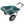 Elevon 2 Wheel Gardening Utility Wheelbarrow, Yard Cart w/ Built-in Stand, Green