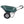 Elevon 2 Wheel Gardening Utility Wheelbarrow, Yard Cart w/ Built-in Stand, Green