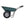 Elevon 2 Wheel Gardening Utility Wheelbarrow, Yard Cart w/ Built-in Stand, Green