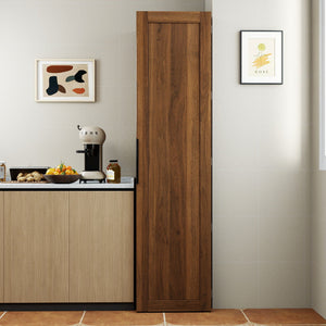 Freestanding Buffet Cupboards Sideboard With Doors & Shelves, Kitchen Pantry Storage Cabinet - Walnut