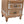 Rustic Wooden Storage Cabinet with Decorative Cutout Door & 2 Drawers
