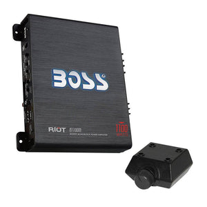 New BOSS R1100M 1100W Mono Car Audio Amplifier Amp & 8 Gauge Amp Wiring Kit - TRAPSKI