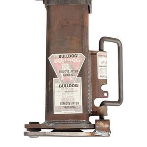 Bulldog Coupler Adjustable Pin with Square Tube Gooseneck Coupler and Hammerblow - TRAPSKI