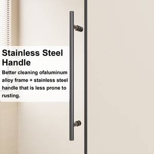 48 in W x 72 in H Frameless Sliding Shower Door