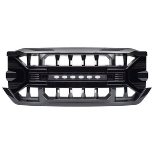 AMERICAN MODIFIED Armor Grille for 2016-2019 Chevy Silverado 1500, Glossy Black
