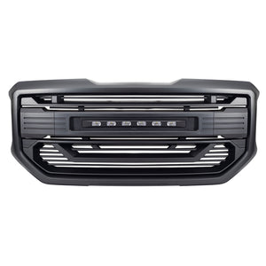 AMERICAN MODIFIED Armor Grille for 2016 to 2018 GMC Sierra 1500, Matte Black