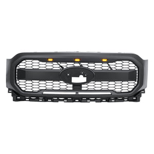 AMERICAN MODIFIED Raptor Style Mesh Grill for 2021-2023 Ford F150, Matte Black