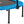 HolaHatha 48 Inch Foldable Mini Fitness Trampoline with Adjustable Handle, Blue - TRAPSKI
