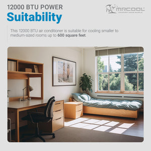 MRCOOL Advantage 12,000 BTU Ductless Inverter Wall Mount Heat Pump System, White