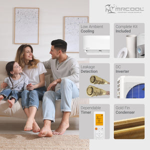 MRCOOL Advantage 24,000 BTU Ductless Inverter Wall Mount Heat Pump System, White