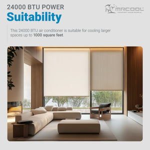 MRCOOL Advantage 24,000 BTU Ductless Inverter Wall Mount Heat Pump System, White