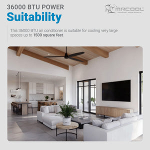 MRCOOL Advantage 36,000 BTU Ductless Inverter Wall Mount Heat Pump System, White
