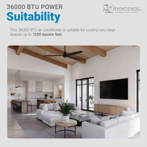 MRCOOL Advantage 36,000 BTU Ductless Inverter Wall Mount Heat Pump System, White