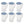 Sterilite 2 Quart Plastic Hinged Pitcher with Comfort Grip Handle, Blue, 6-Pack