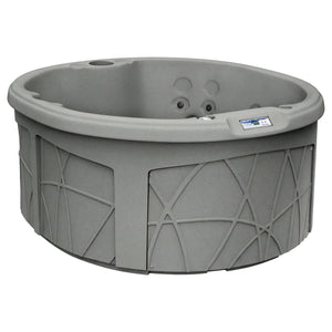 LifeSmart Key Largo Hot Tub Spa with 110 Volt Plug and Play and LED Light, Taupe