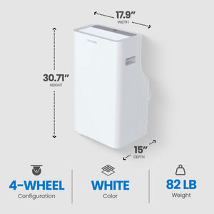 hOmeLabs 12,000 BTU Portable Air Conditioner with Washable Filter and Controller - TRAPSKI