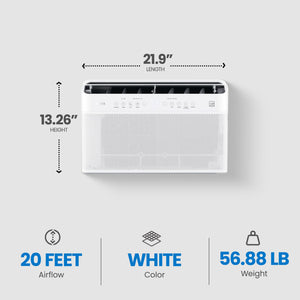 Midea 10,000 BTU U Shaped Window Type Air Conditioner Cools up to 450 Sq Ft