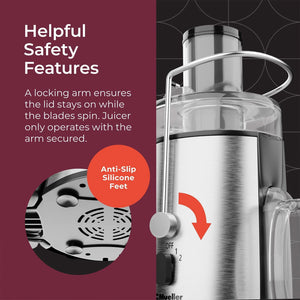 Mueller Juicer Ultra Power with Easy Clean Extractor Press Centrifugal Machine