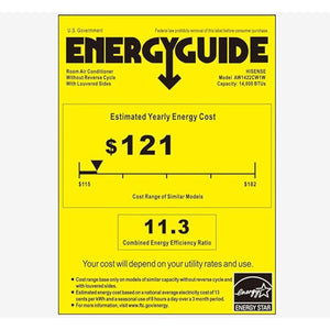 Hisense 700 Sq ft Window Air Conditioner w/Remote, 3 Modes & 4 Way Air Direction