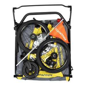 Schwinn Willow River Double Trailer with Stroller Kit and Aluminum Frame Design