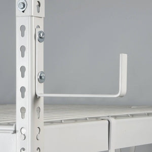 SafeRacks 2' x 6' Overhead Garage Storage Rack Holds Up to 300 Pounds, White