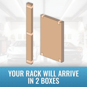 MonsterRax 3' x 8' Overhead Garage Storage Rack Holds Up to 450 Pounds, White