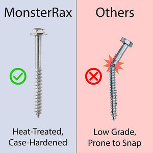 MonsterRax 3' x 8' Overhead Garage Storage Rack Holds Up to 450 Pounds, White