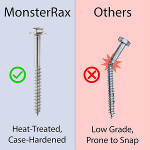 MonsterRax 3'x8' Overhead Garage Storage Rack Holds Up to 450 Pounds, Hammertone