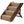 MECO Stakmore Foldable Pet Steps w/Hardwood Construction, Espresso w/Brown Felt