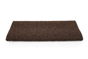 Camco Premium Wrap Around RV Step Rug with Looped PVC Material and Spring, Brown