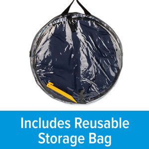 Camco Campsite Pop Up Utility Container with Liner and Zipper Close, Multicolor